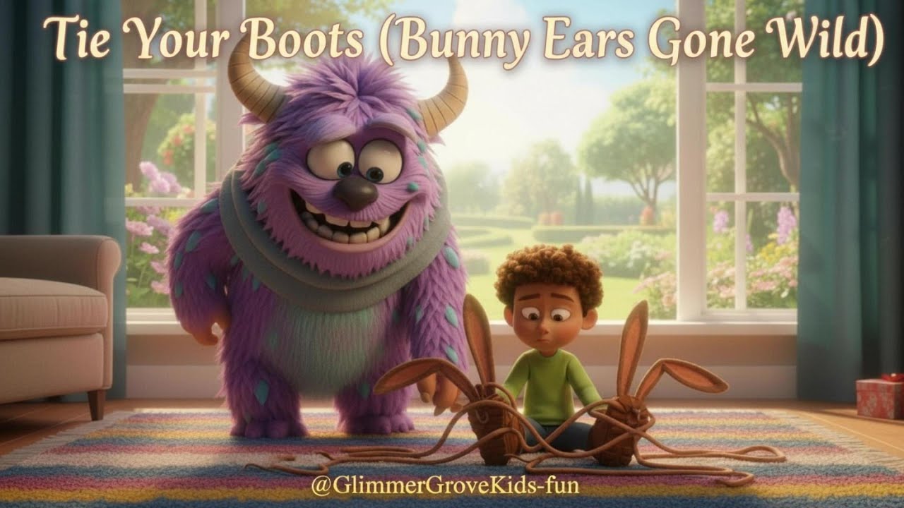 How to Tie Your Shoes – FUNNIEST Way Ever! 🐰💜 (Bunny Ears Gone Wild!)