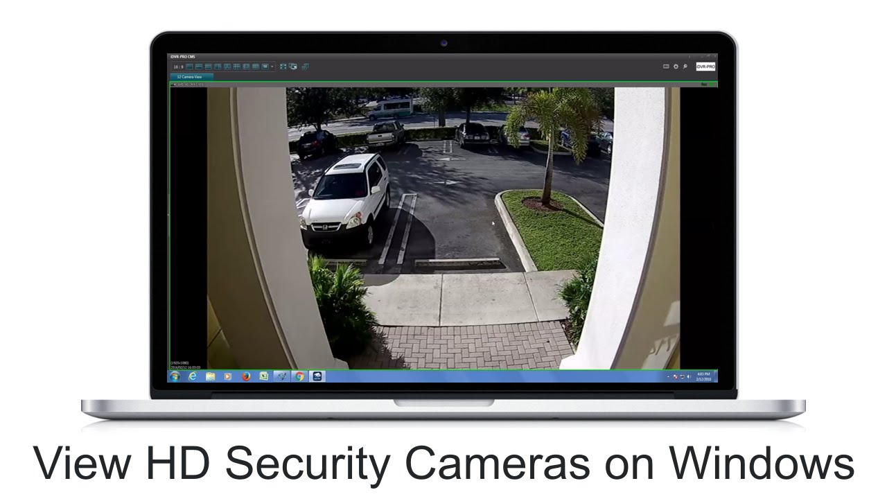 Windows CCTV DVR Software 1080p HD Security Camera View