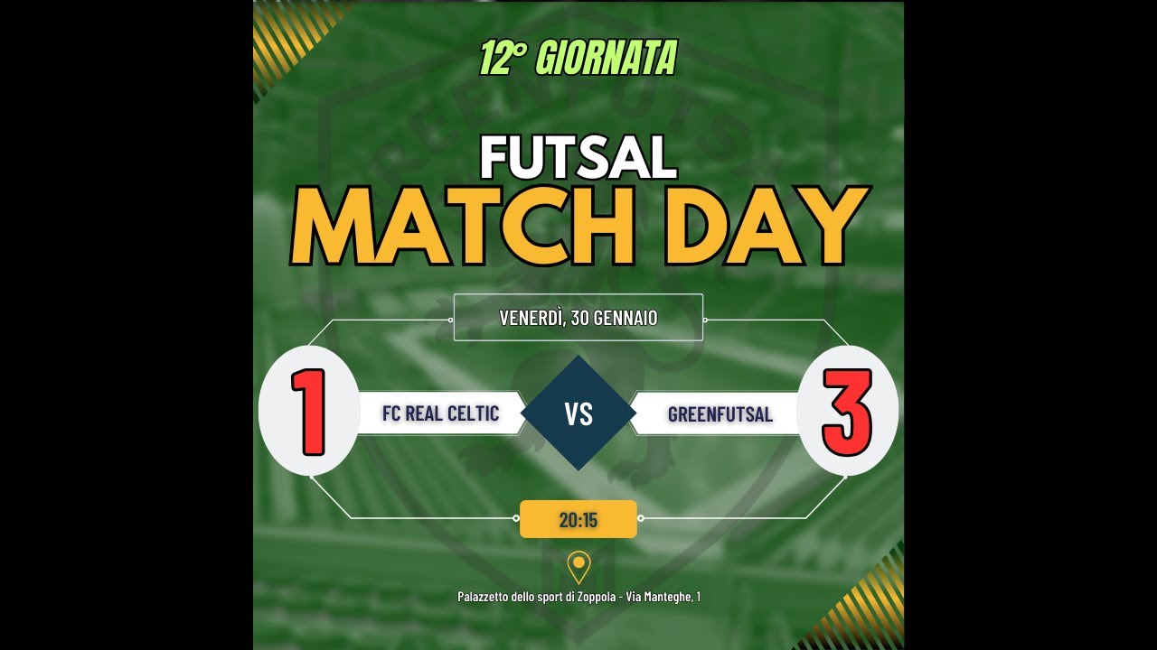 FC REAL CELTIC - GREENFUTSAL 1 - 3 | FULL MATCH 30.01.2026