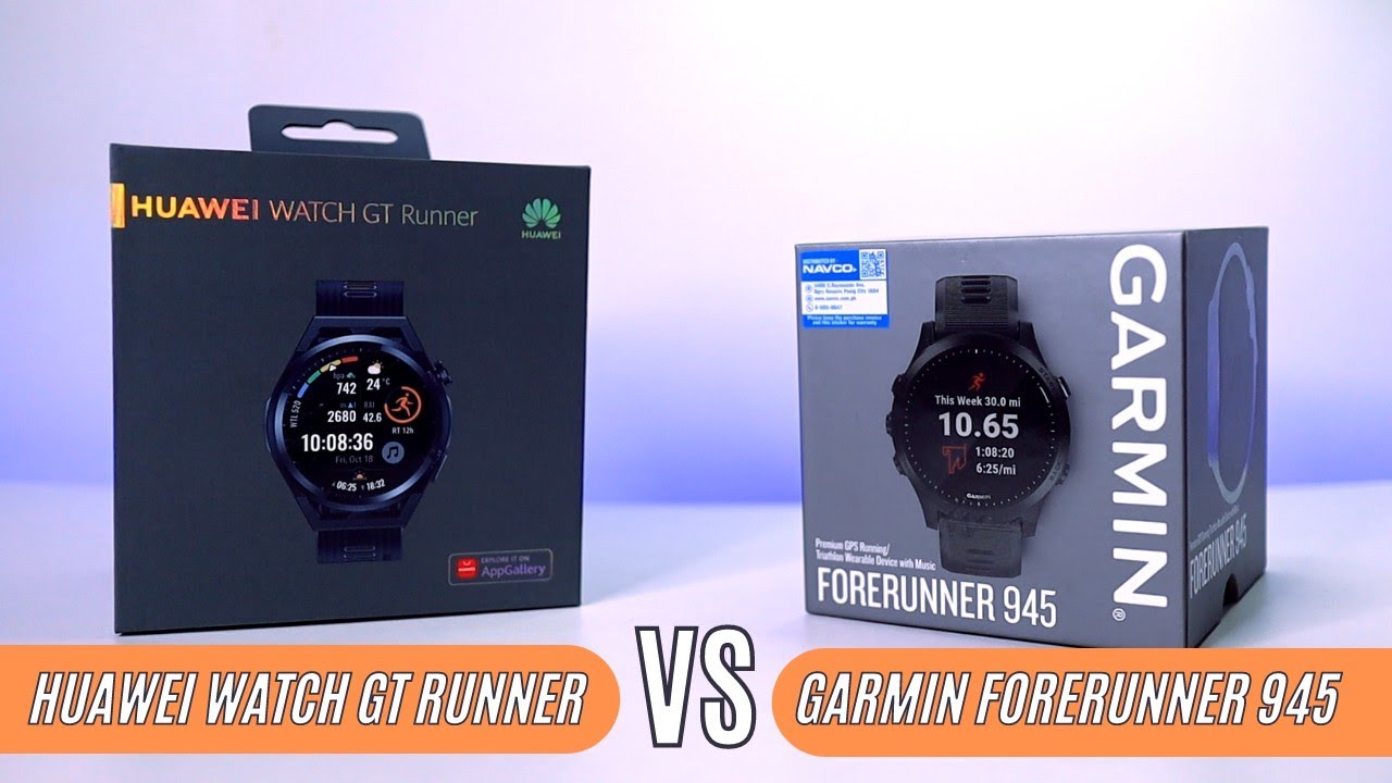 HUAWEI GT RUNNER против GARMIN FORERUNNER 945 | Видеосравнение