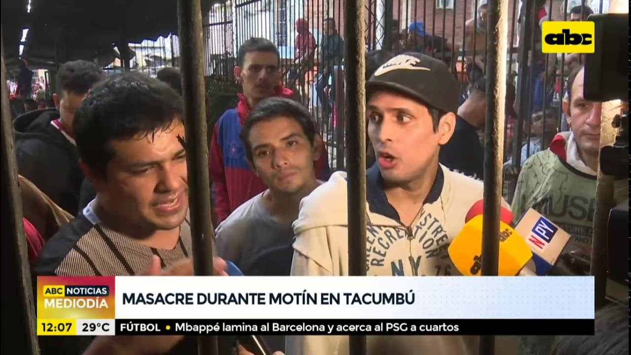 Masacre durante motín en Tacumbú