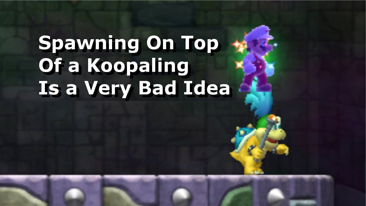 Spawning On Top Of a Koopaling Is a Very Bad Idea (New Super Mario Bros Wii)