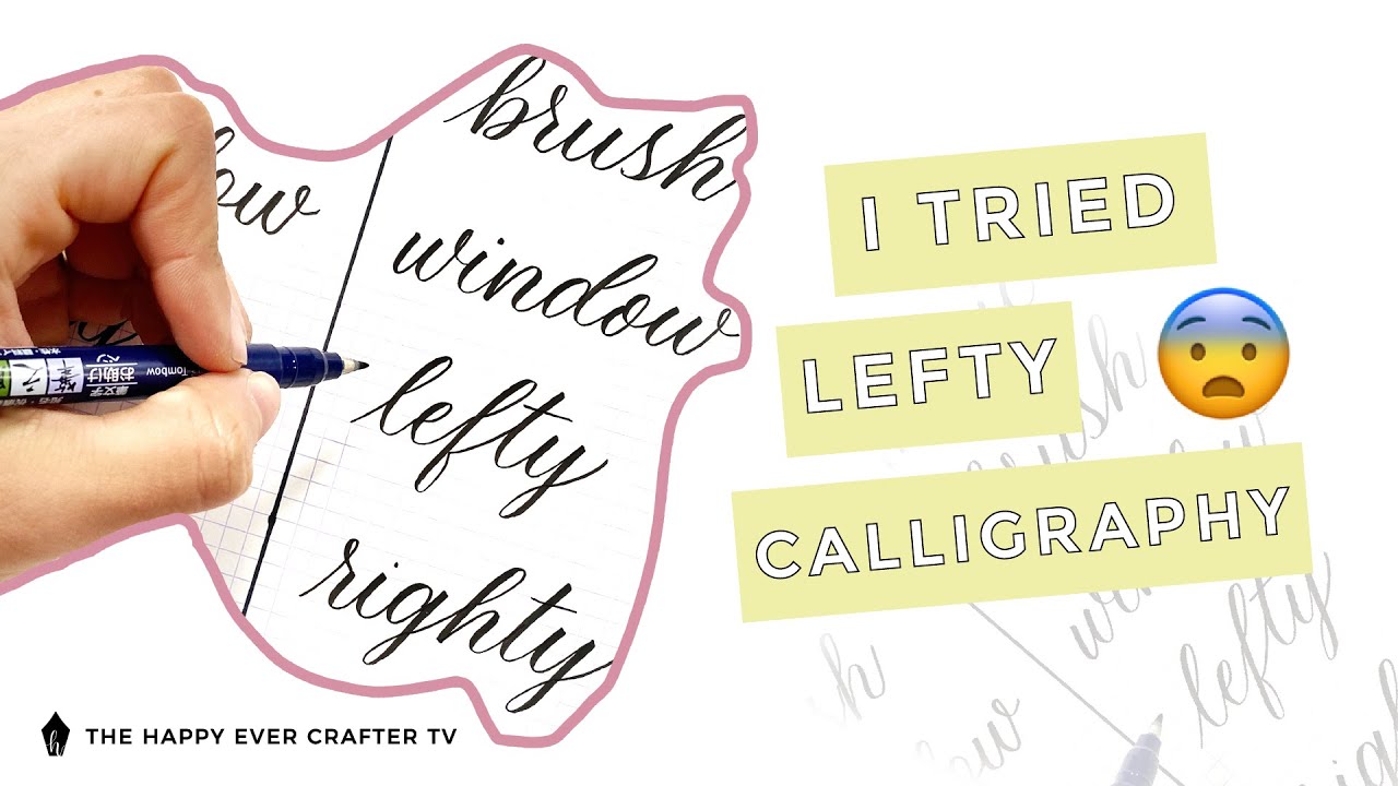I tried calligraphy with my left hand &ndash; Here's how it went