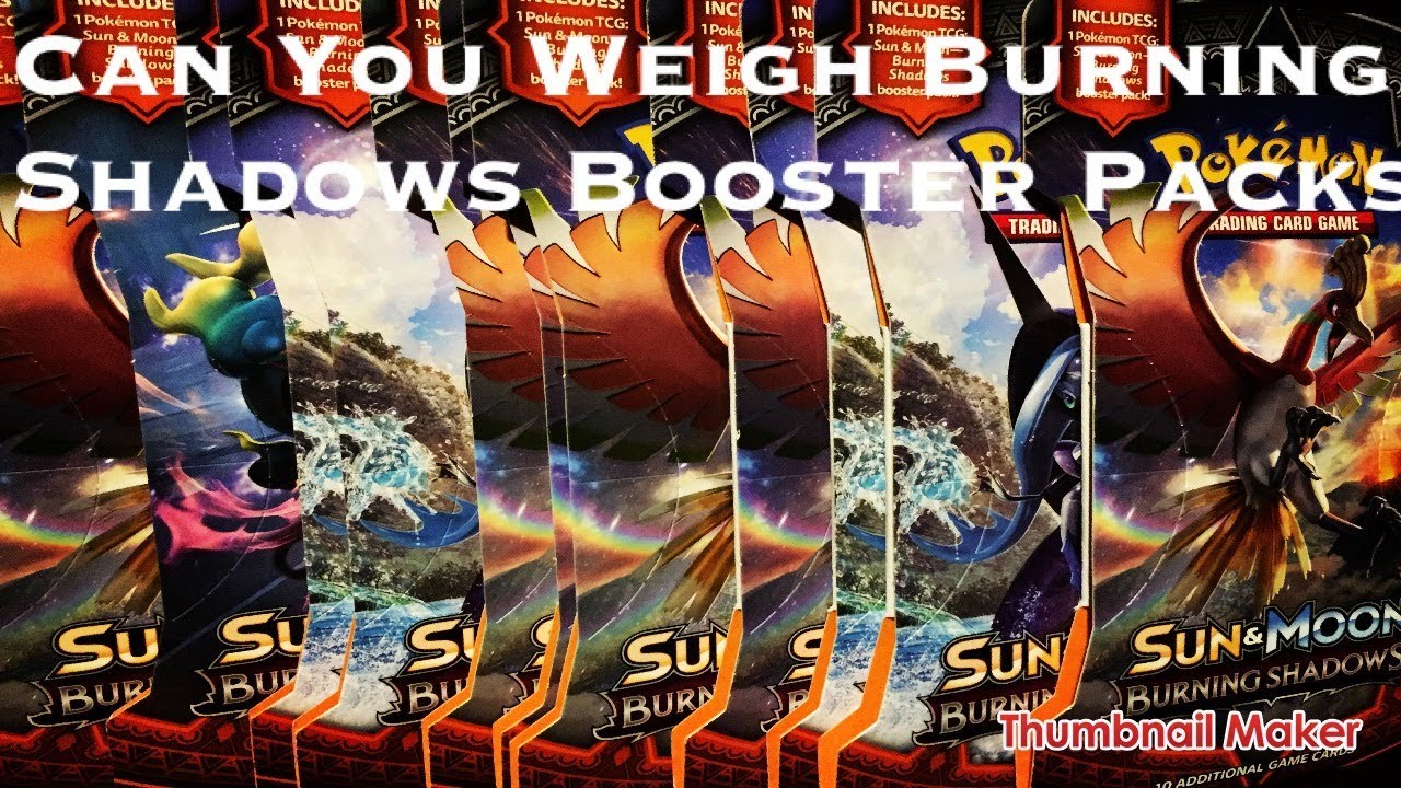 ~Weighing Pokemon Burning Shadows Booster Packs~ It Works!!!