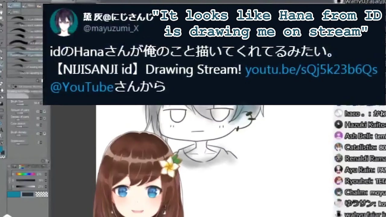 【Eng Sub/CC】That Time When Mayuzumi Caught Hana Drawing Him on Stream【NIJISANJI ID】