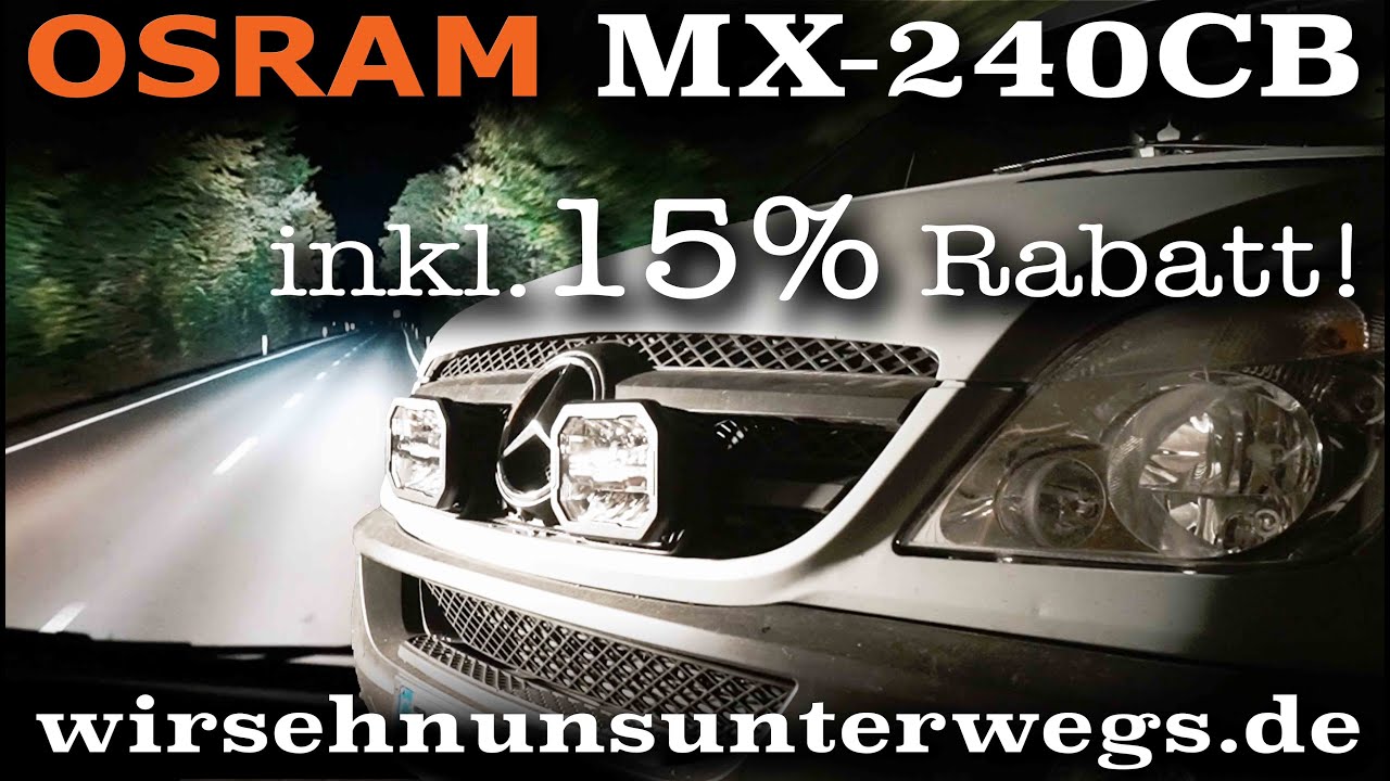 💡Tutorial: Osram MX-240CB Zusatzscheinwerfer einbauen | Sprinter 4x4 | wirsehnunsunterwegs.de