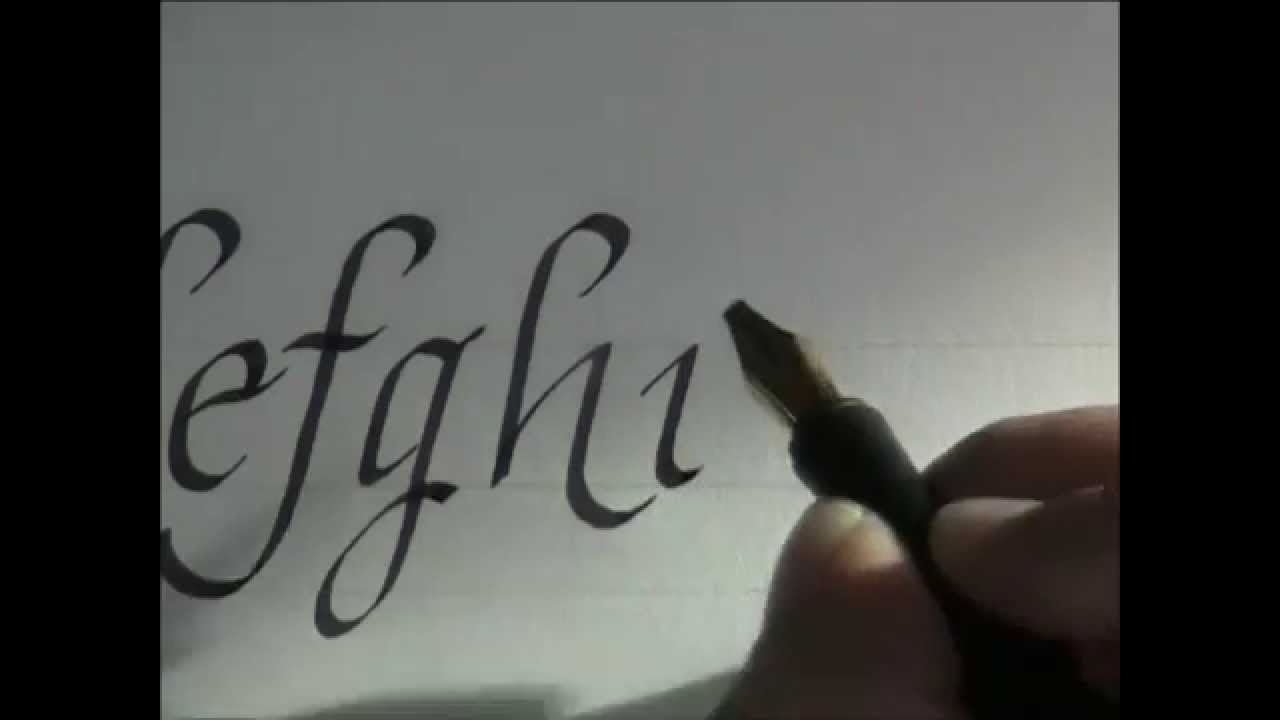 calligraphy - how to write calligraphy letters - italic letters for beginners