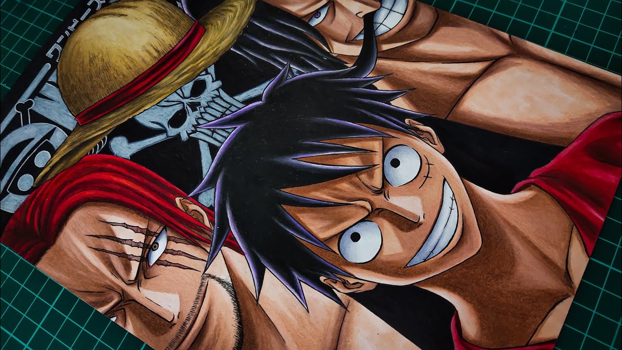 Drawing Luffy, Shanks, Roger | One Piece | ワンピース