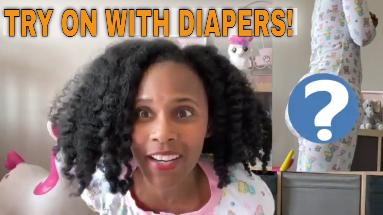 Примеряю пижаму ABDL с огромным подгузником! | Обзор пижамы Little for Big