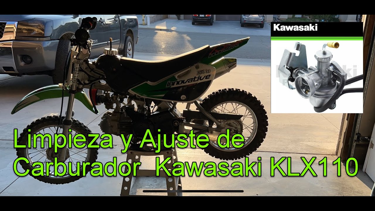 Como Limpiar y Ajustar el Carburador de Motocicleta - Kawasaki KLX 110
