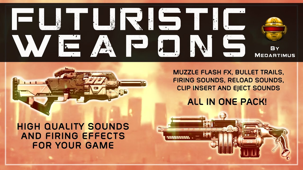 Revolutionize Your Weapon Arsenal : Futuristic or Steampunk Weapons Firing FX For Unity.