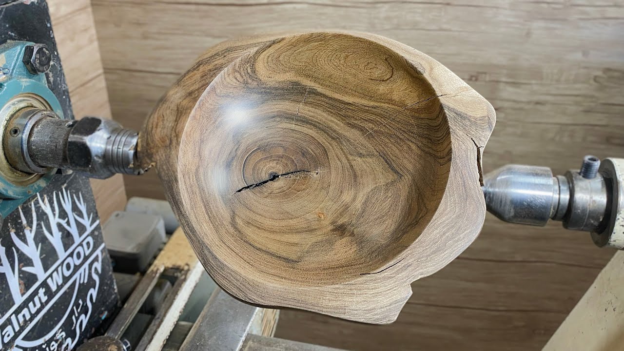 Asymmetric Black Walnut Bowl | Unique Woodturning Project