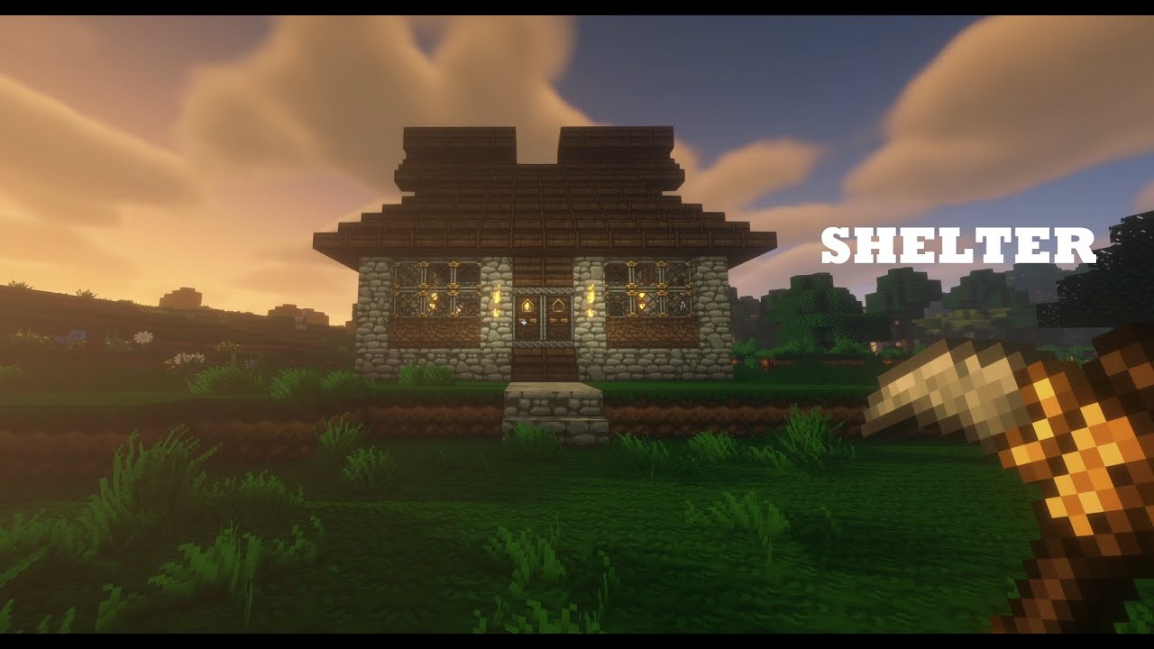 Finally building a house | Minecraft Gameplay