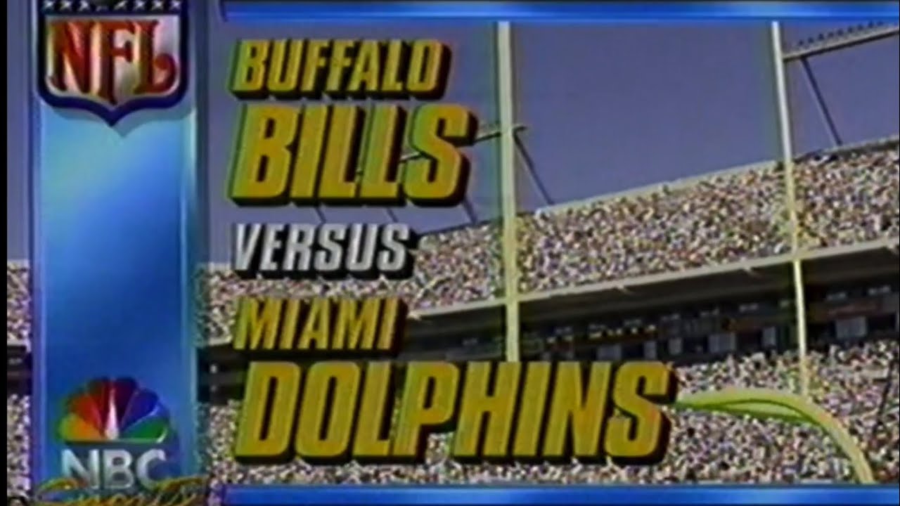 1992 AFC Championship Bills vs Dolphins Highlights (NBC intro)