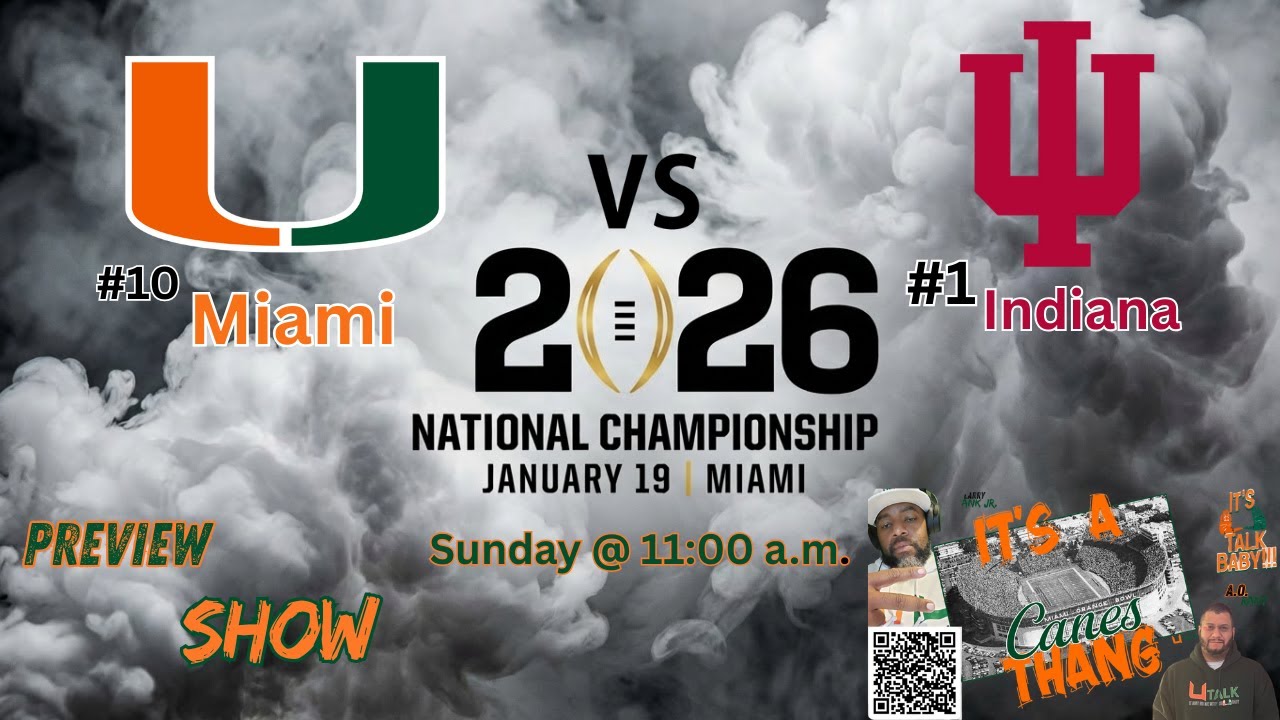 College Football Championship Preview | Miami vs Indiana | U TALK LIVE-292