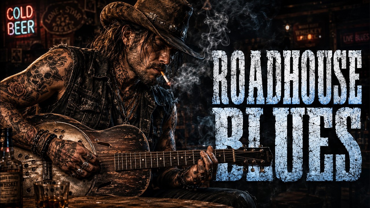 The BEST Roadhouse Blues | Whiskey-Soaked Slide Guitar & Smoky Dive Bar Vibe