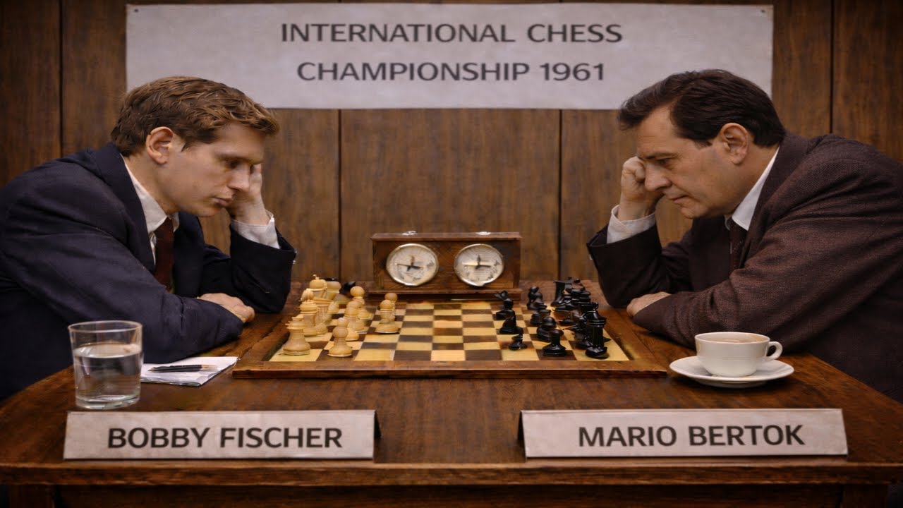 Bobby Fischer vs Mario Bertok * Bled, Slovenia 1961