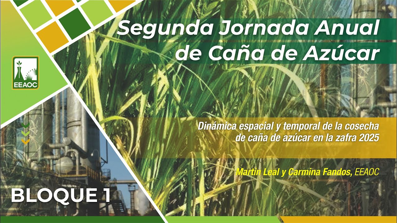 02 . Dinámica espacial y temporal de la cosecha de caña en la zafra 2025. Fandos y  Leal
