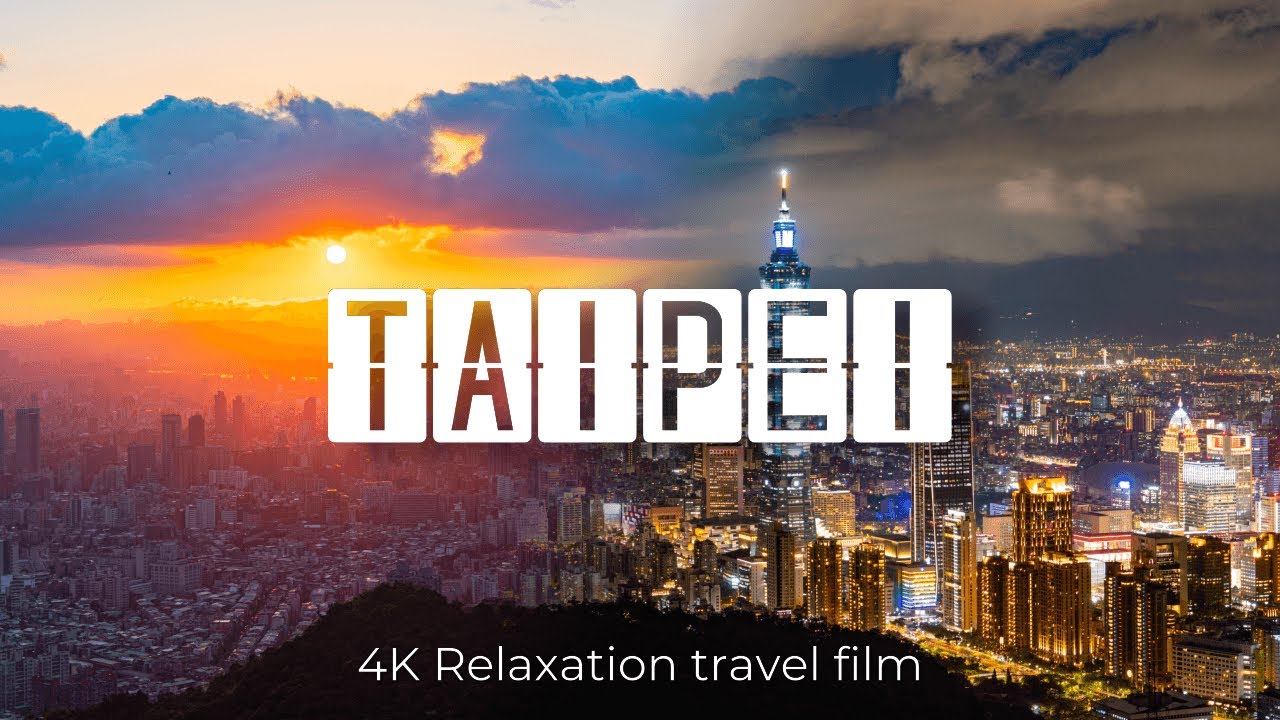 Taipei, Taiwan 4K 🇹🇼Relaxing music - Calming music - Meditation music