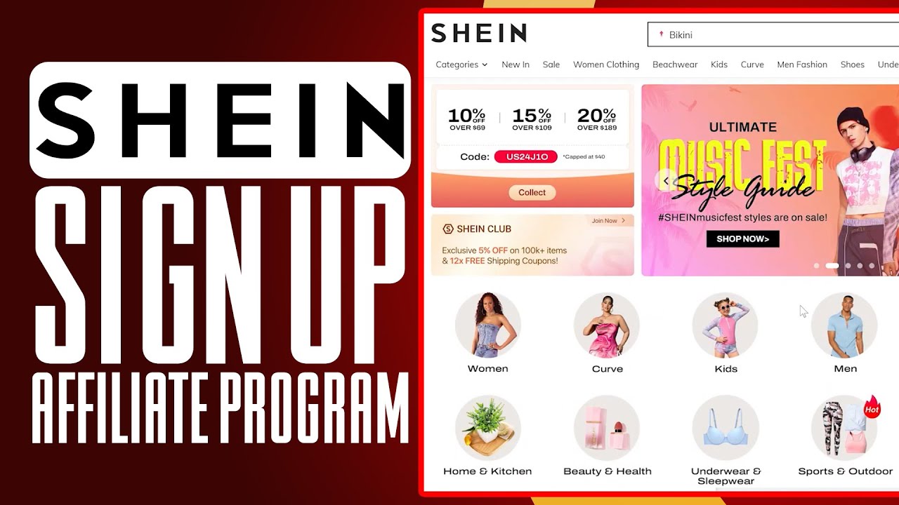 How To Sign Up For Shein Affiliate Program (2025) Full Guide