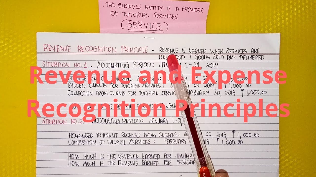 Basic Accounting | Adjusting the Accounts - Revenue and Expense Recognition Principles
