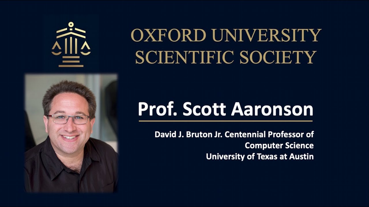 Quantum Computational Supremacy: What It Means and Doesn't Mean -- Prof. Scott Aaronson