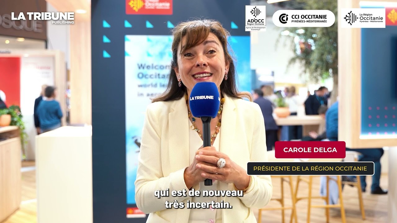 CAROLE DELGA au Salon du Bourget 2025