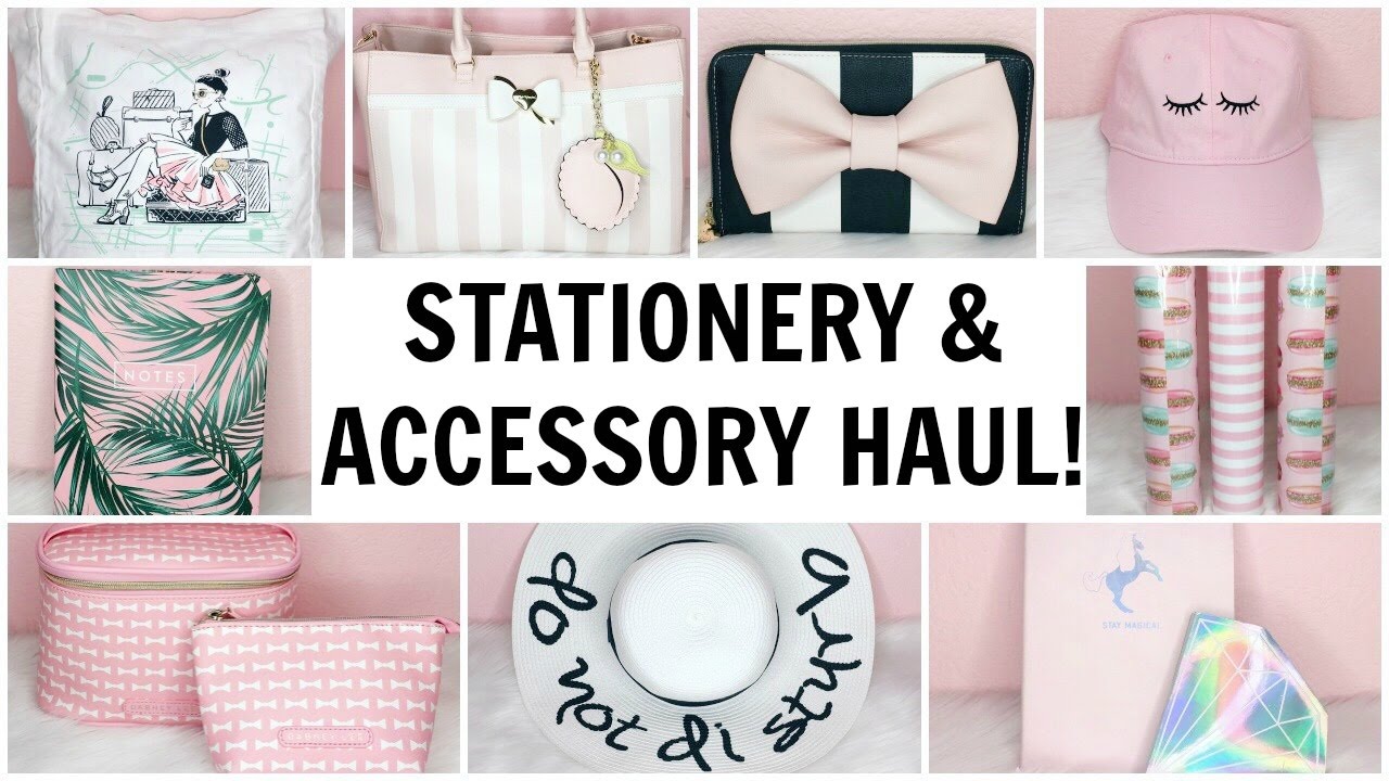 Girly Stationery & Accessory Haul! ♡ TJ Maxx, Marshalls, HomeGoods & Betsey Johnson