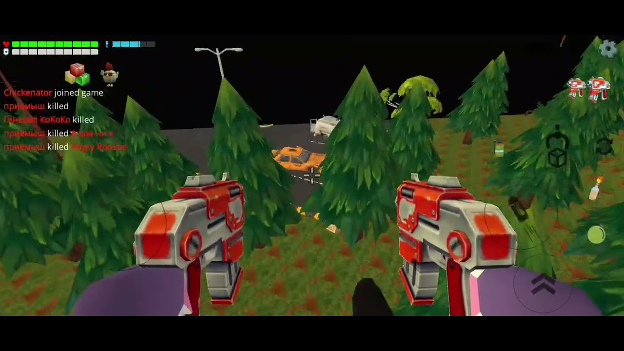 Продолжаю играть в Chicken gun 