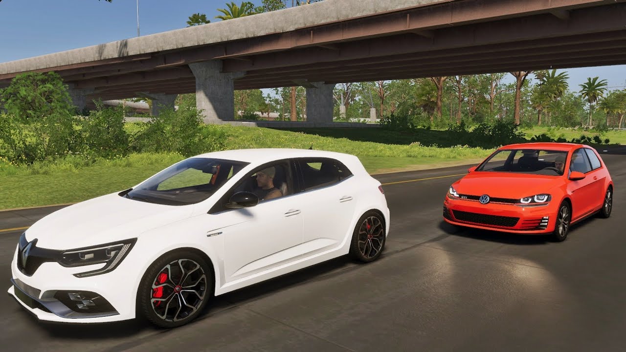 Tiramos um Racha de Nova York Até Miami - Golf GTI VS Megane RS - Getaway Driver Destruiu o Carro!