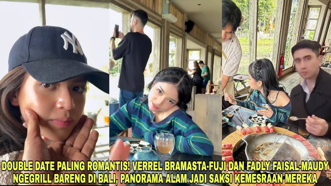 Double Date Paling Romantis❗Verrel Bramasta - Fuji dan Fadly Faisal - Maudy Ngegrill Bareng di Bali