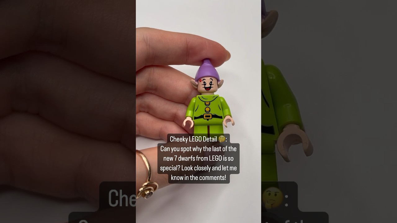 New LEGO dwarfs from the set LEGO Snow White & The Seven Dwarfs Cottage 🍎 #legosnowwhite