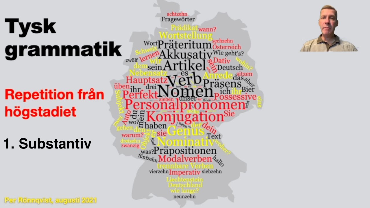 Tysk grammatik - 1. substantiv - repetition från högstadiet