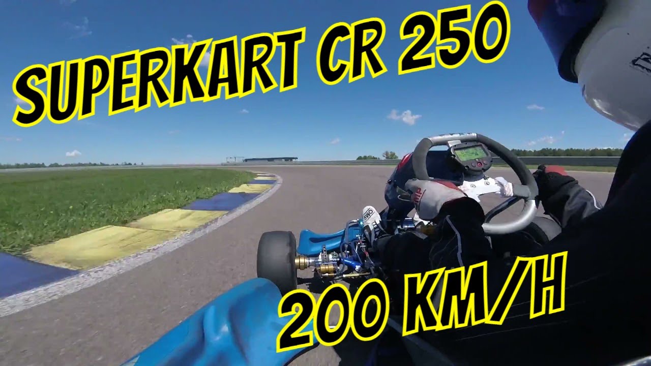 Con un super kart cr 250 all' autodromo di modena
