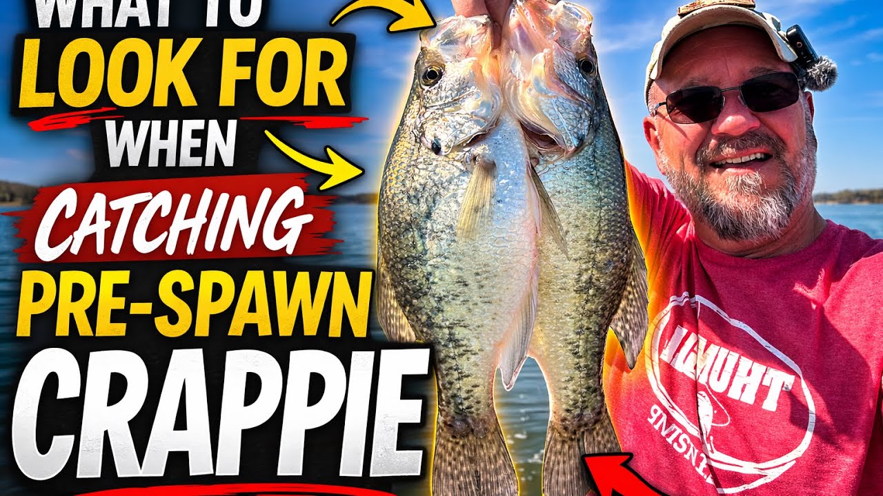 WHAT TO LOOK FOR WHEN CATCHING PRE SPAWN Crappie EP 1026