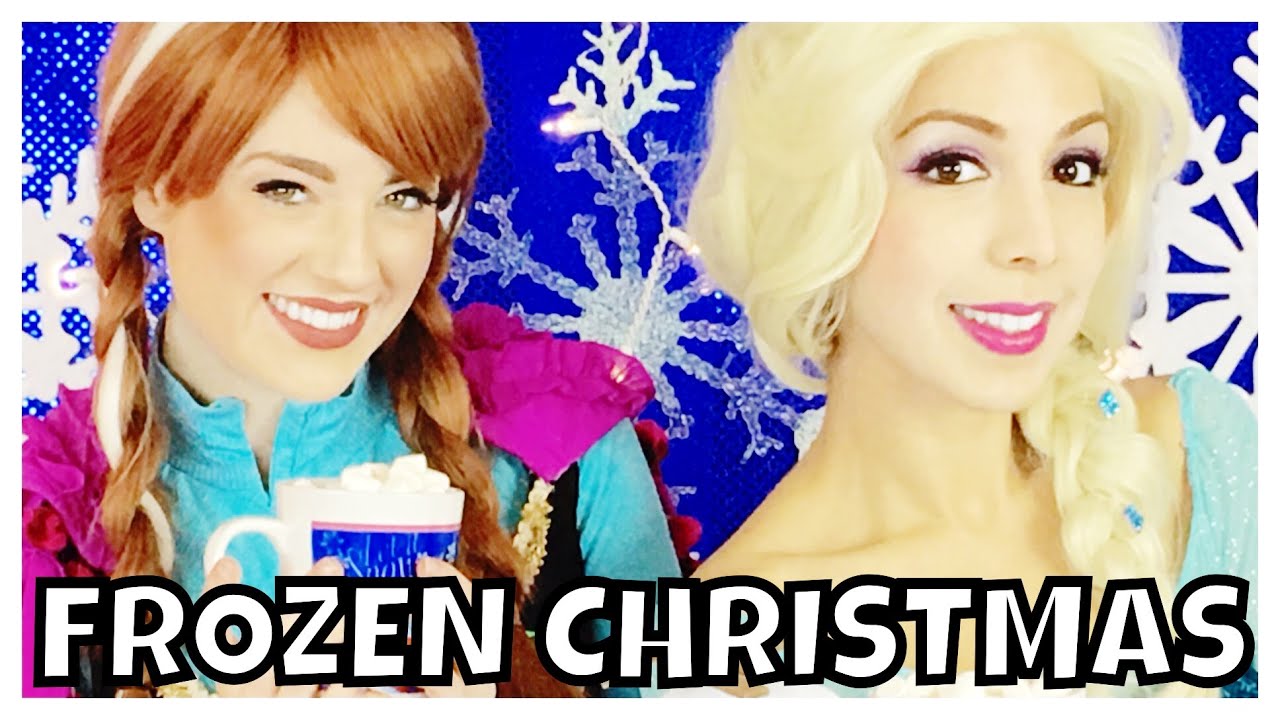 Elsa and Anna FROZEN Christmas songs with Olaf