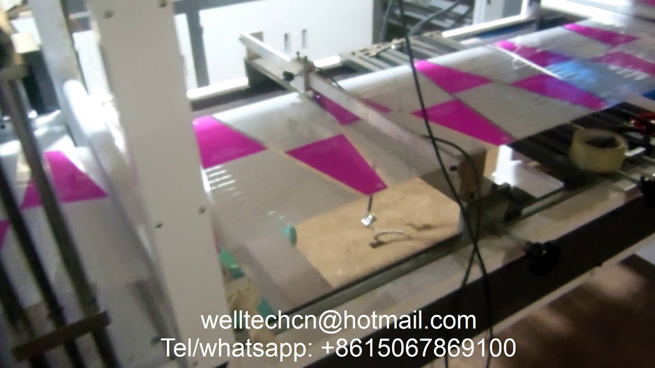 Automatic BOPP OPP PE Flower Sleeves Triangle Flower Bag Making Machine