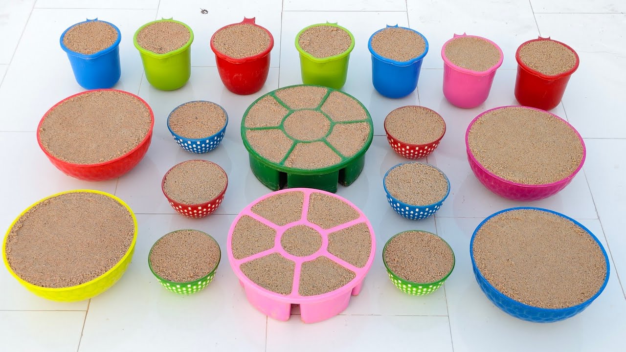 Amezing ASMR beautiful colours sand unboxing tube video 