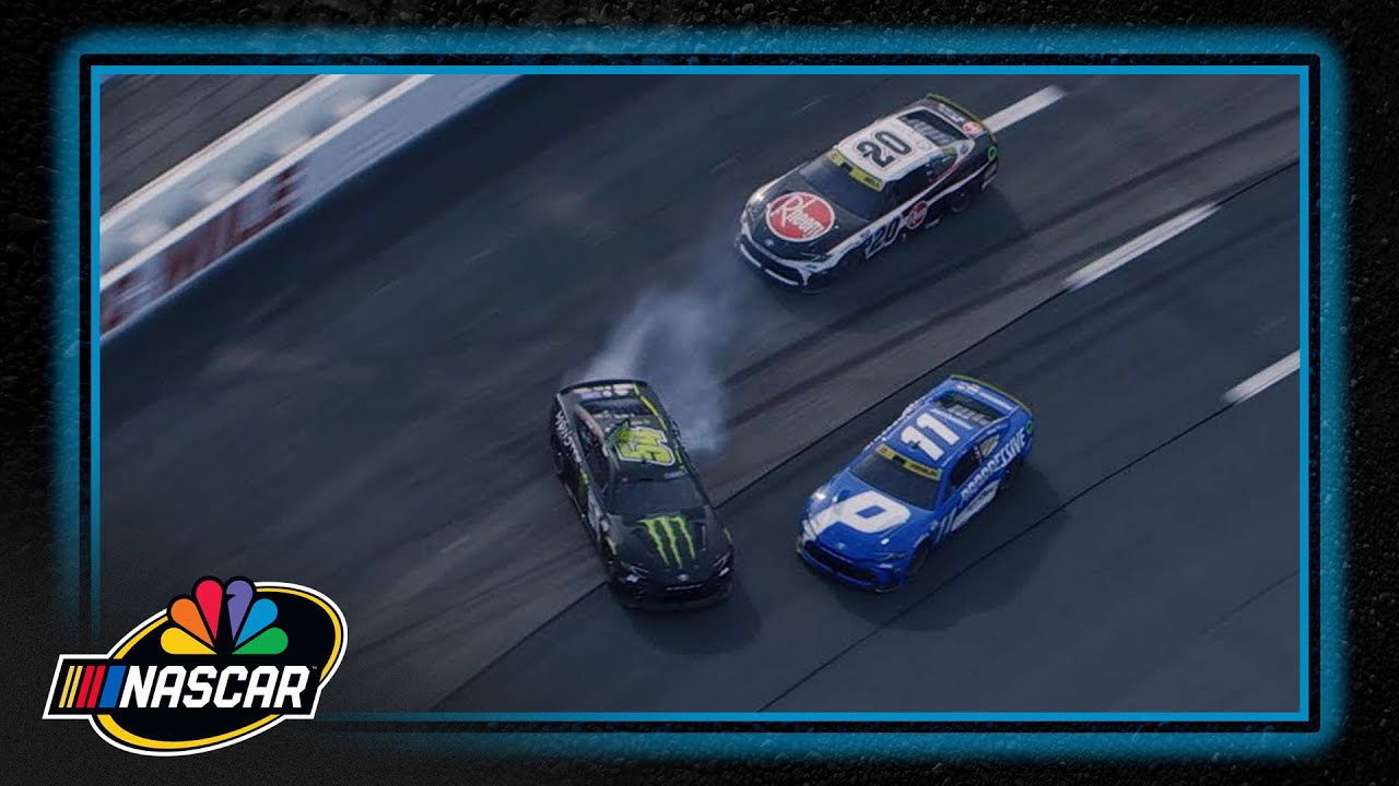 Hard racing leads to hot tempers between Denny Hamlin and Ty Gibbs | Motorsports on NBC