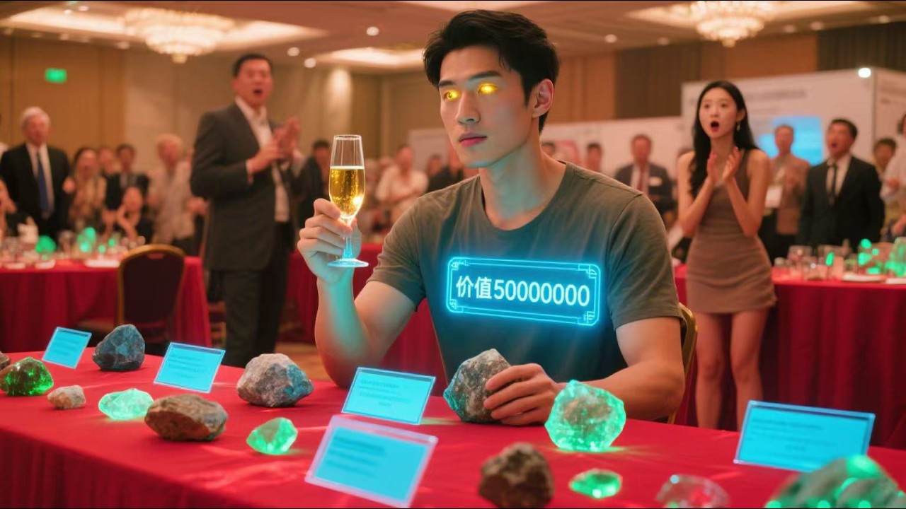 小夥被古董砸傷，因禍得福覺醒透視金瞳，壹眼看穿石料價值，撿漏狂攬5000萬，引得美女紛紛獻身！#短劇 #熱播短劇 #战神 #熱門短劇