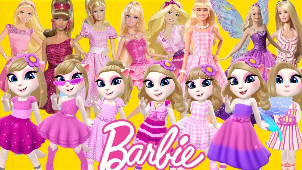 Angela Turns Into Barbie 👗✨ | Full Barbie Transformation in My Talking Angela 2