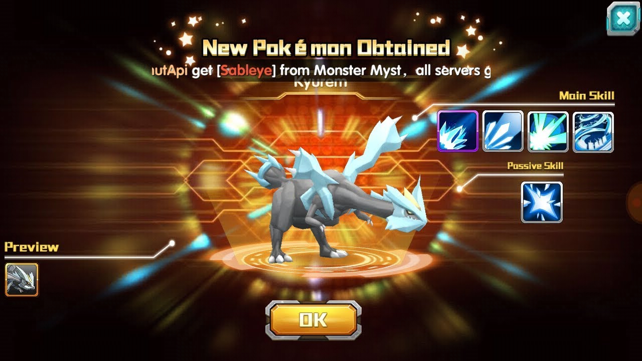 Pokeland Legends - Catching Kyurem Monster Myst Wather Refresh | Legendary Pokemon