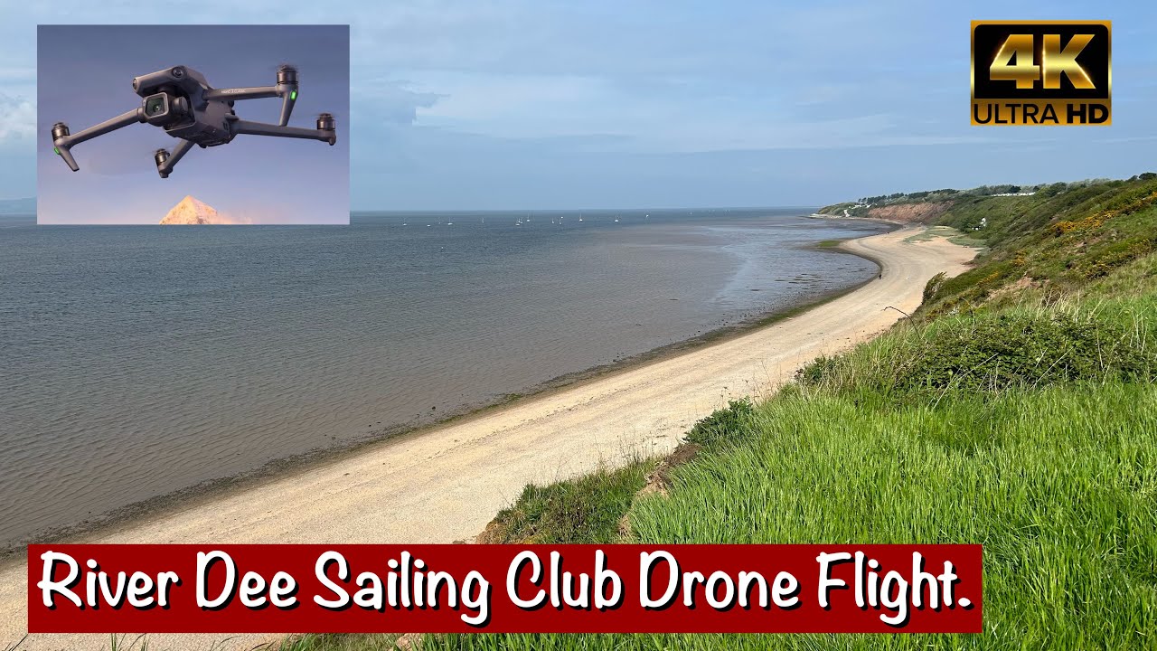 Stunning Drone Flight Over Dee Sailing Club | River Dee Estuary Aerial Views