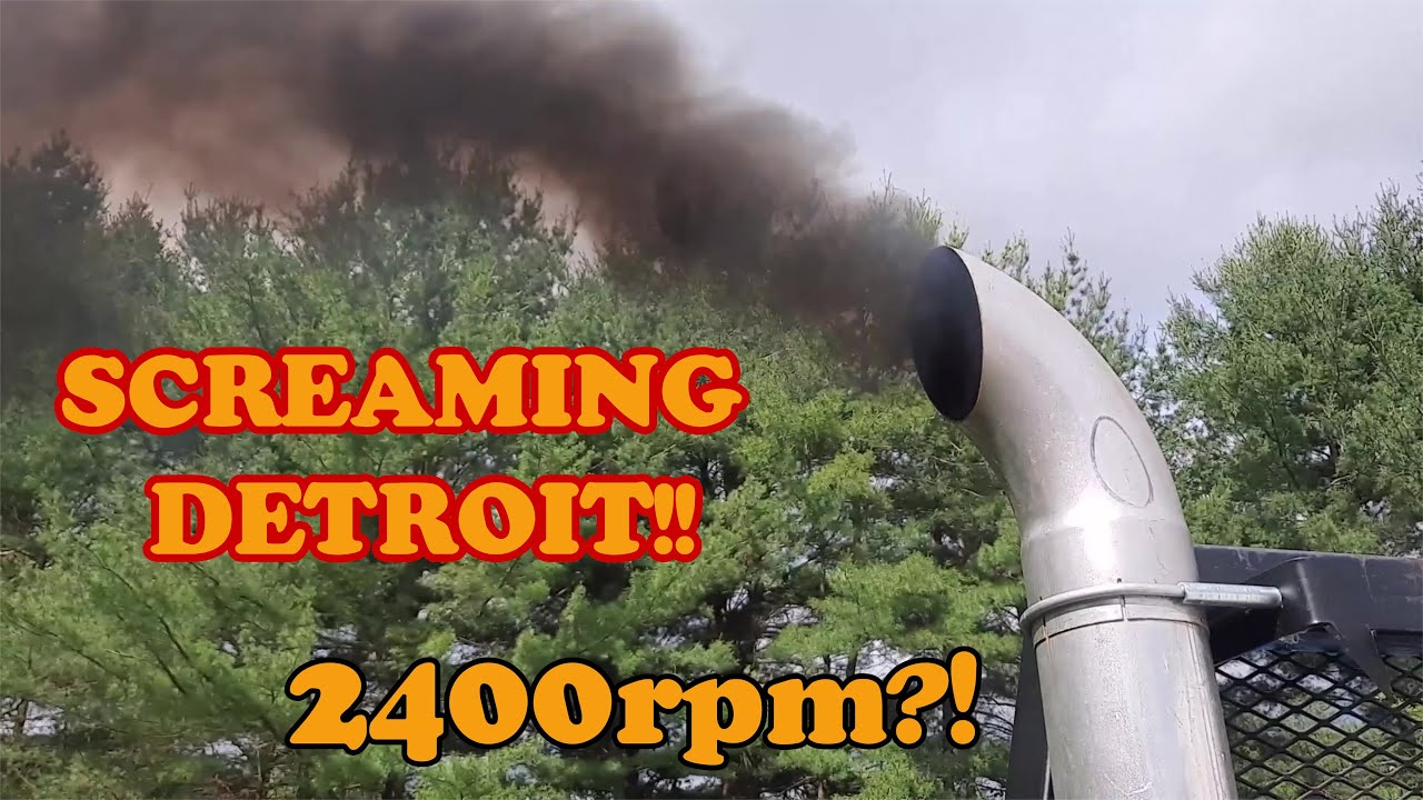 Detroit 6V92 @2400RPM!! -- Screaming 2-stroke diesel -- gritando diesel de dos tiempos