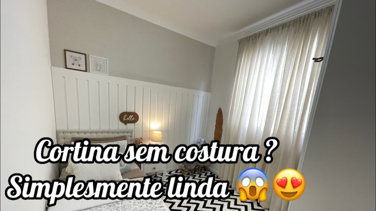 Ficou simplesmente incrível, cortina sem costura, simples e fácil
