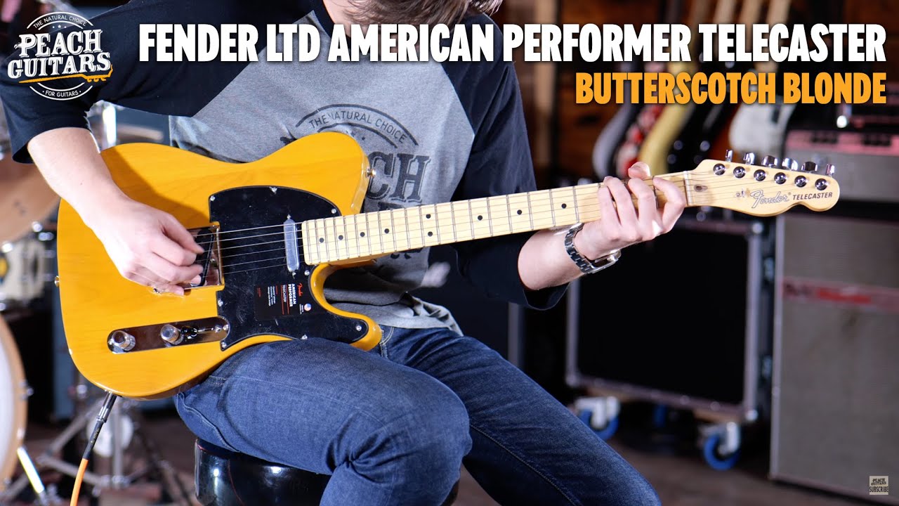 No Talking...Just Tones | Fender Limited Edition American Performer Telecaster Butterscotch Blonde