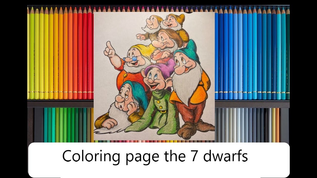 7 dwarfs coloring page | Disney | Faber Castell