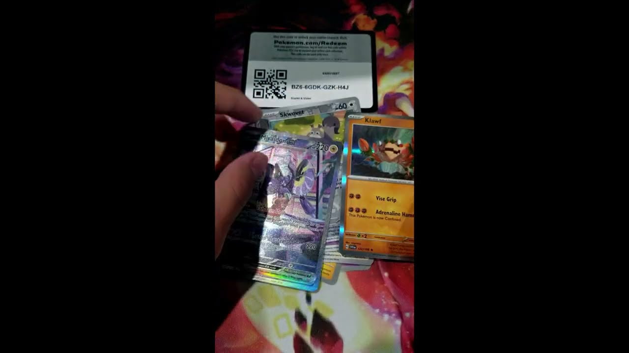 Miraidon EX Alt Art Rare Card Pulled! Opening Scarlet & Violet Pokemon Cards