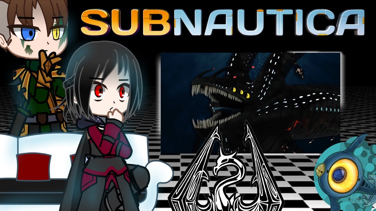 Skyrim react to Gargantuan leviathan (Subnautica) [RU/EN]