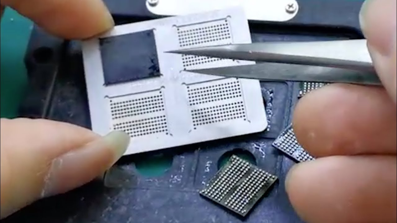 How to Reball MacBook BGA Memory Chips (MacBook Air, Mid-2012)